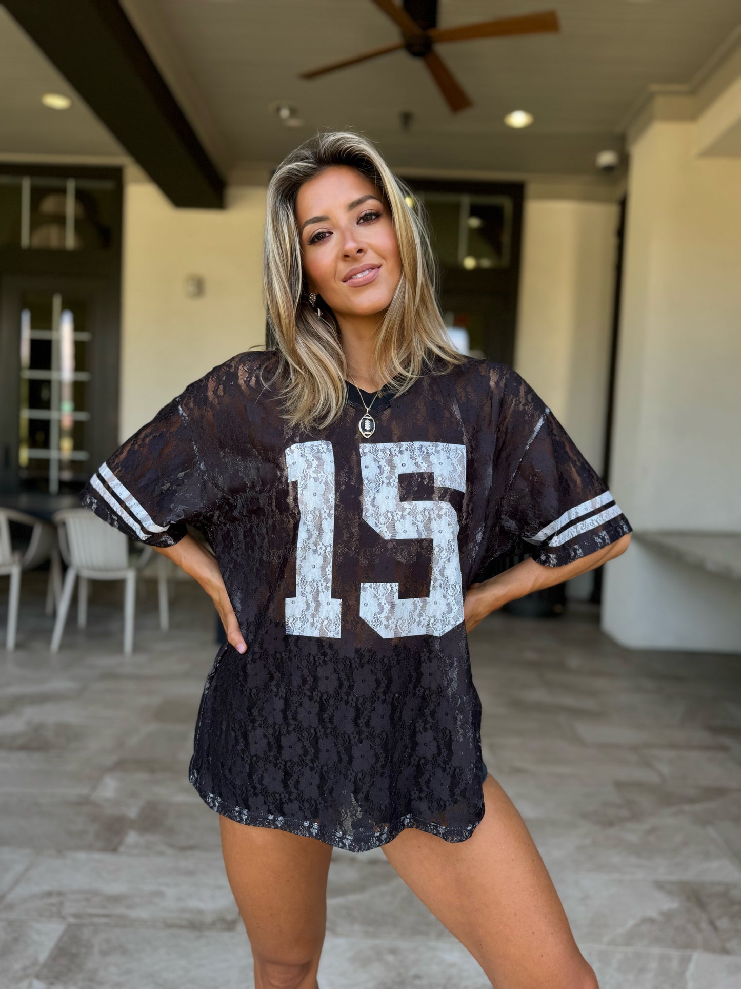 Black Lace "It's Game Time" Jersey (Ships 10/30)