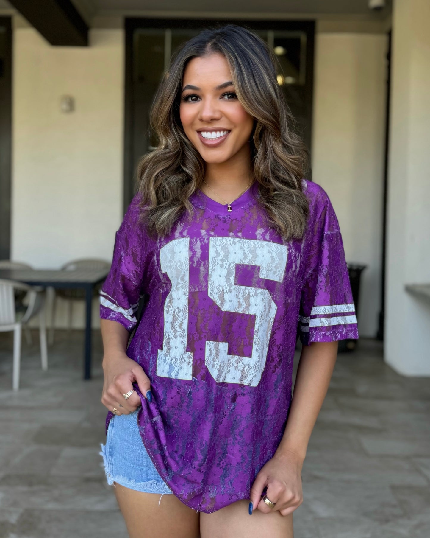 Purple Lace "It's Game Time" Jersey (Ships 9/30)