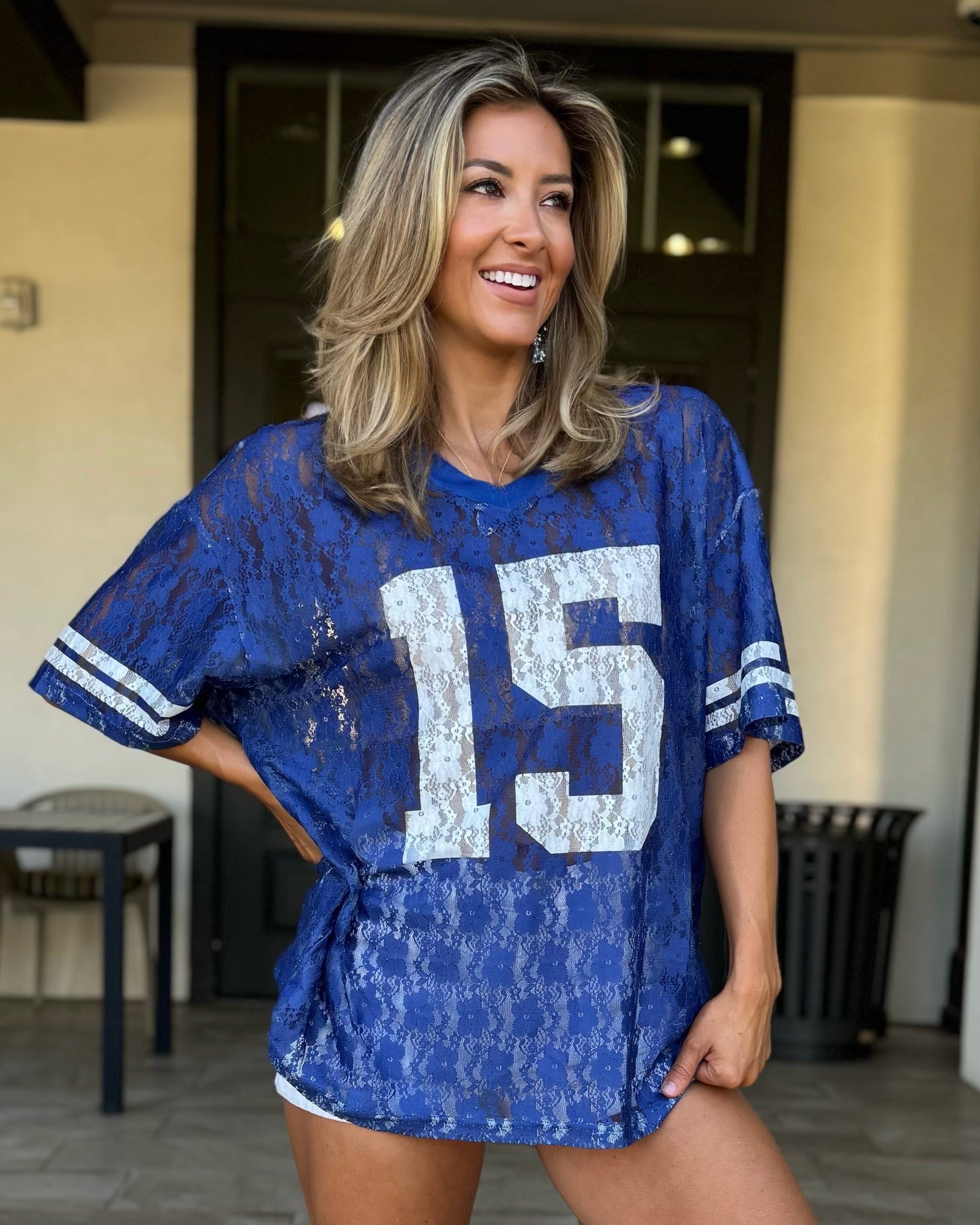 Blue Lace "It's Game Time" Jersey (Ships 9/30)