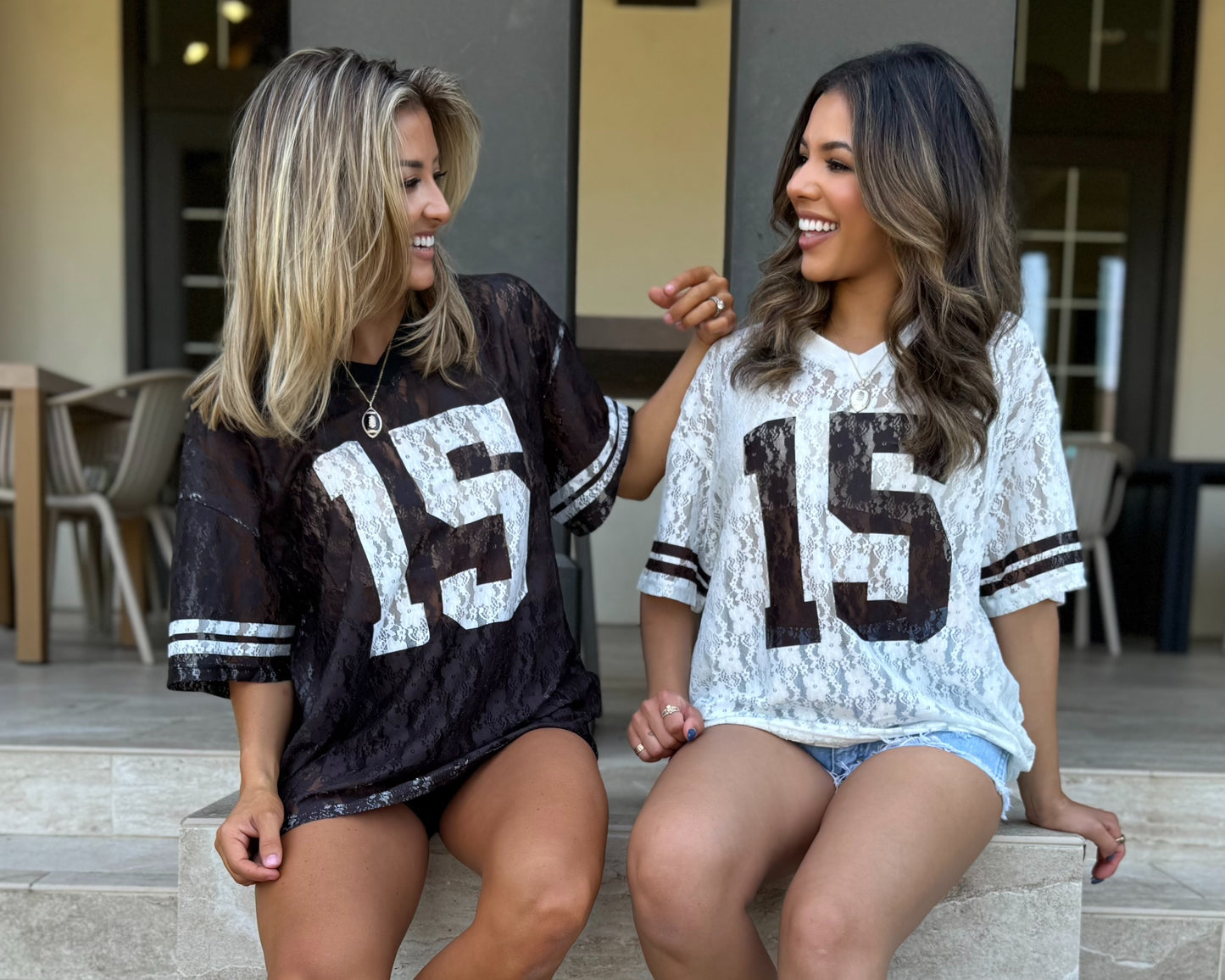 White Lace "It's Game Time" Jersey (Ships 9/30)