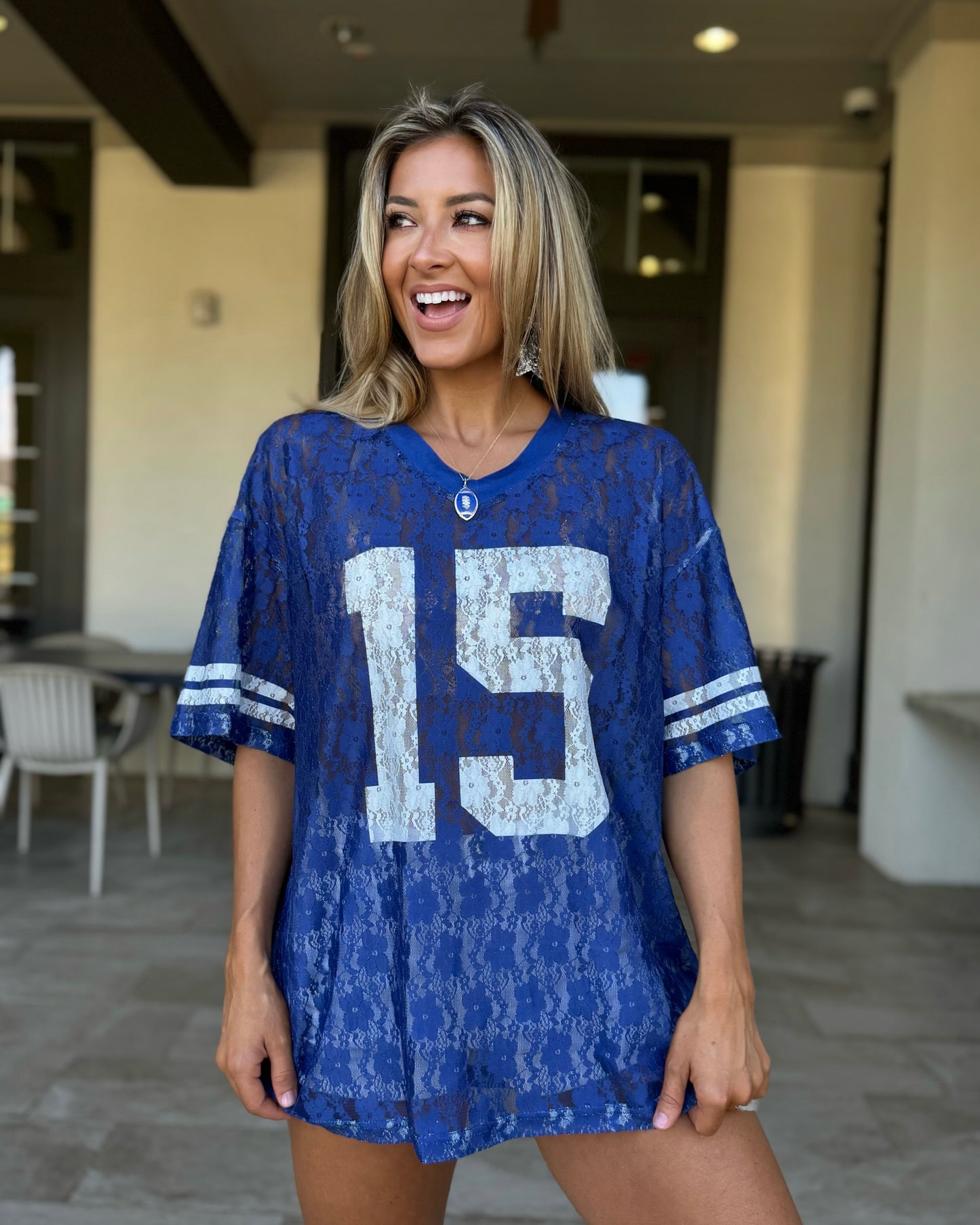 Blue Lace "It's Game Time" Jersey (Ships 9/30)
