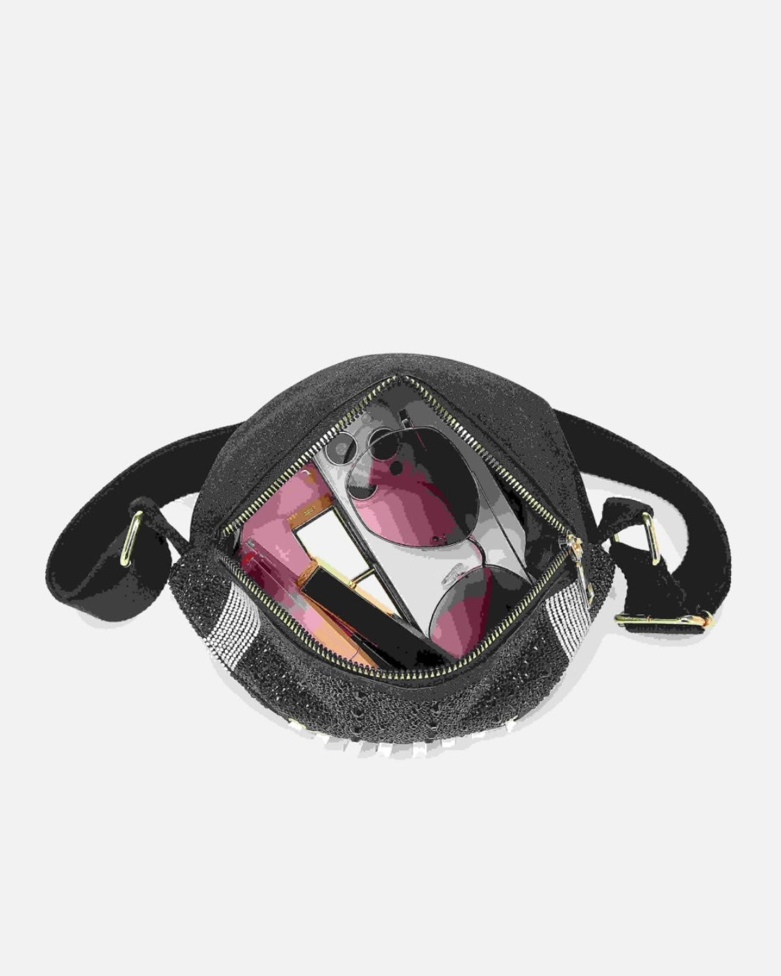 Gold Sideline Shine Bling-Studded FOOTBALL Crossbody/Fanny Pack (Ships 10/25)