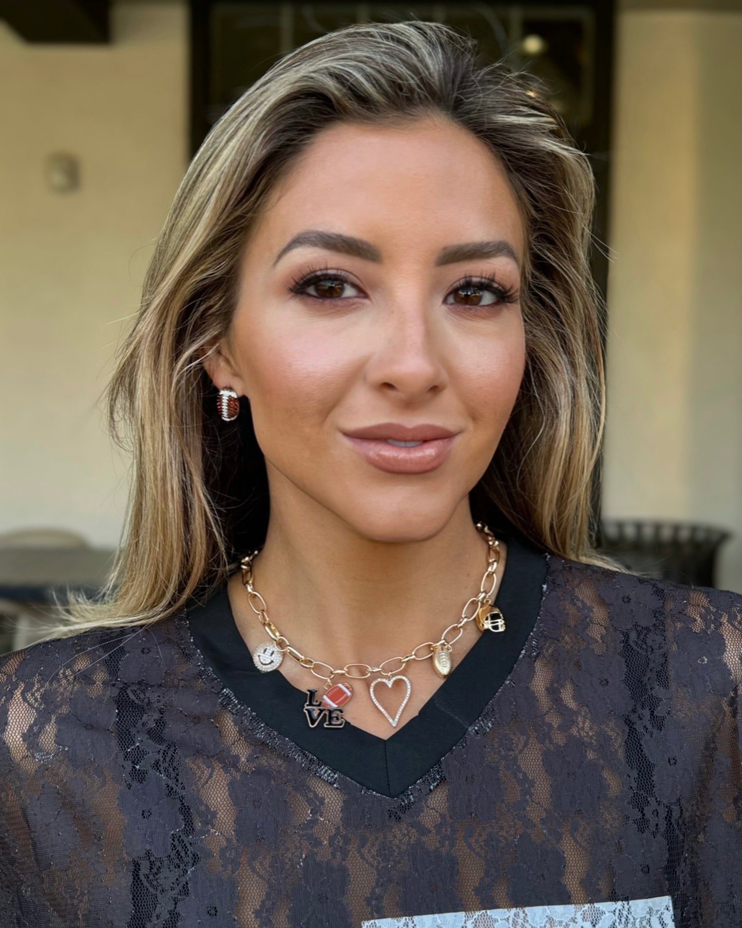 Football Love Charm Necklace