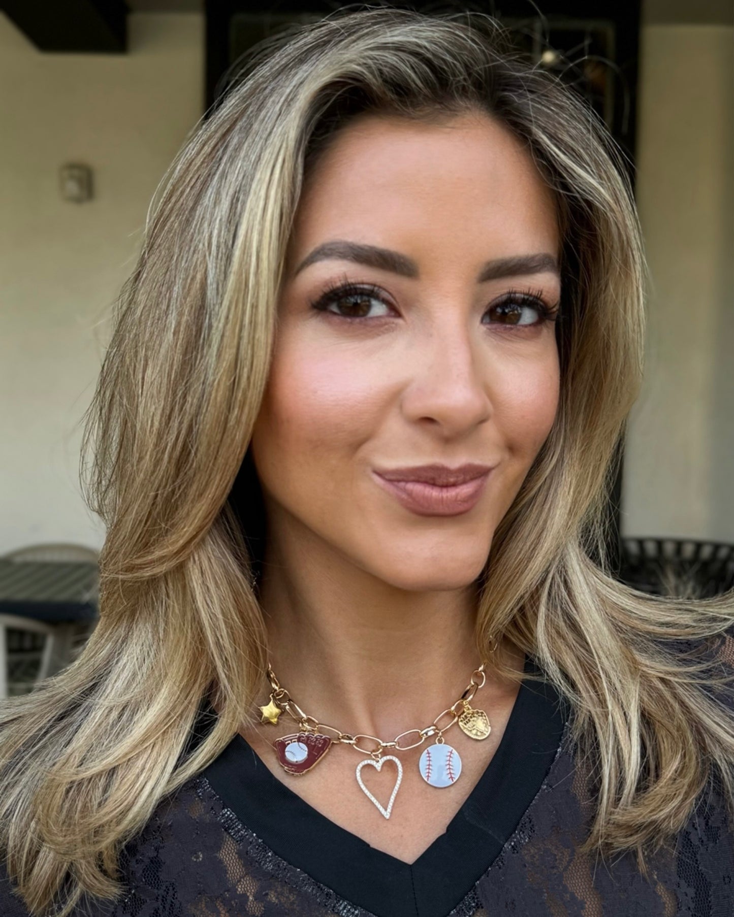 Baseball Charm Necklace