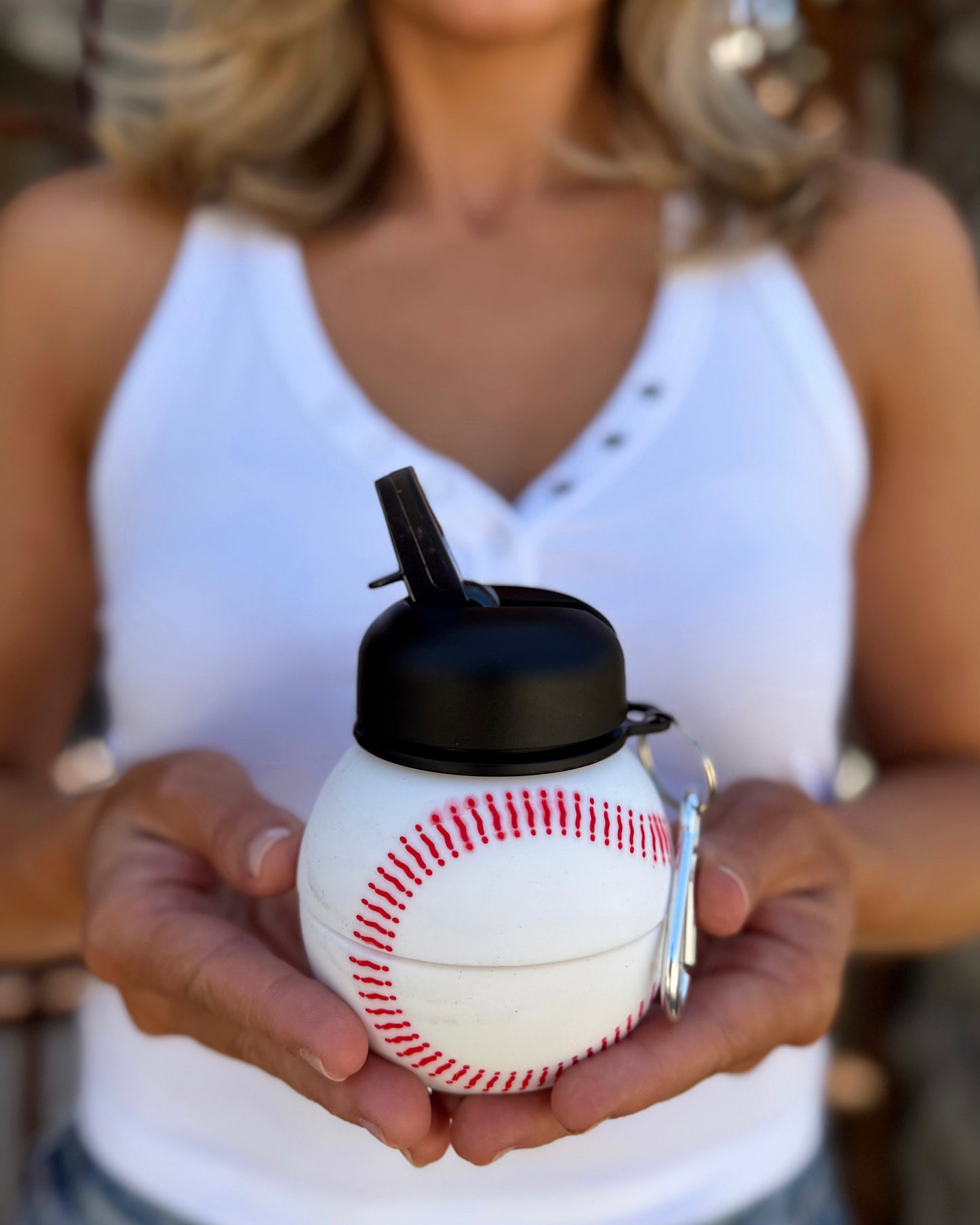 Collapsible Baseball Water Bottle