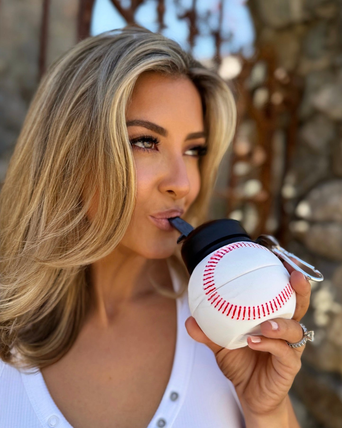 Collapsible Baseball Water Bottle