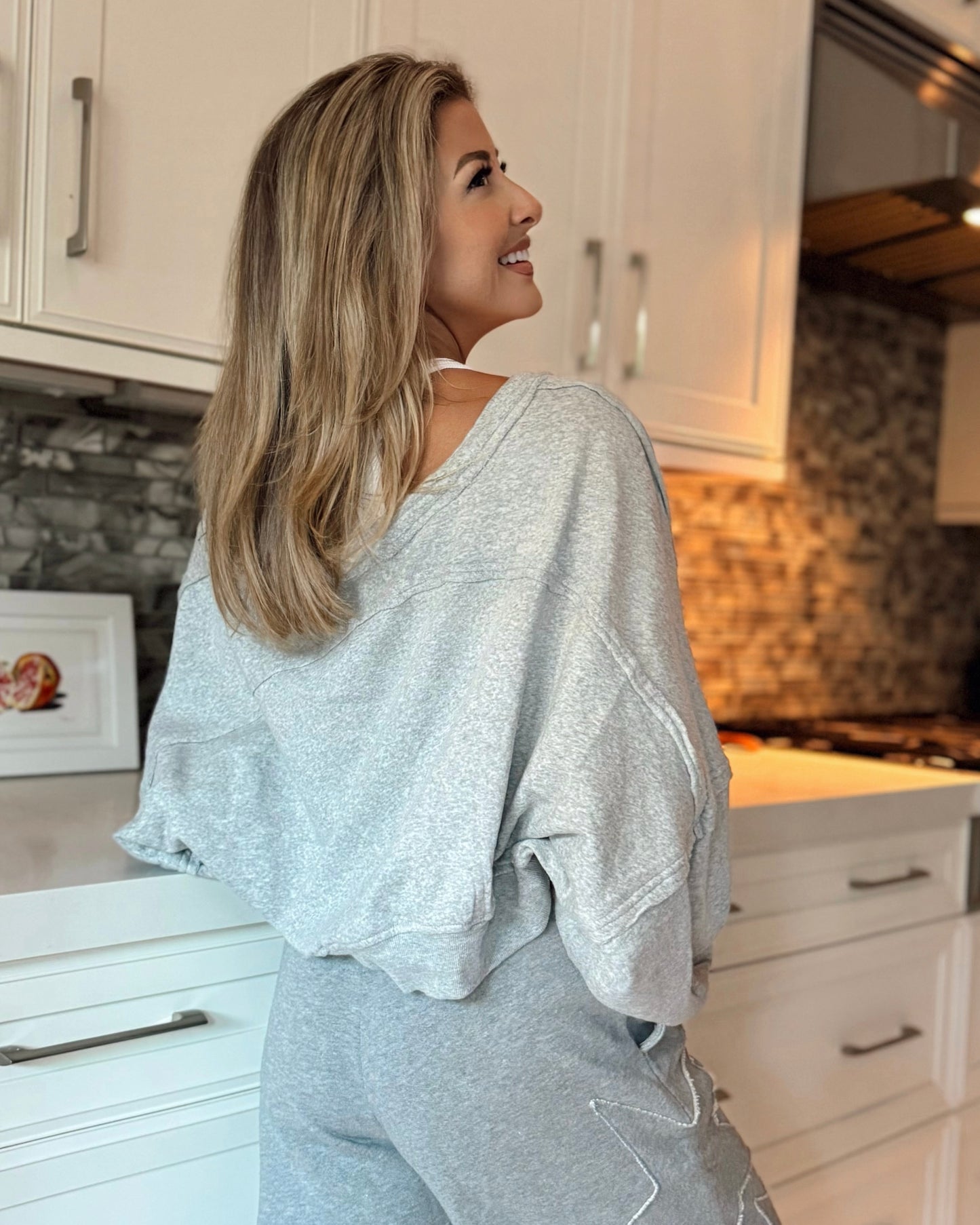 Black Friday: Gray French Terry Bolero