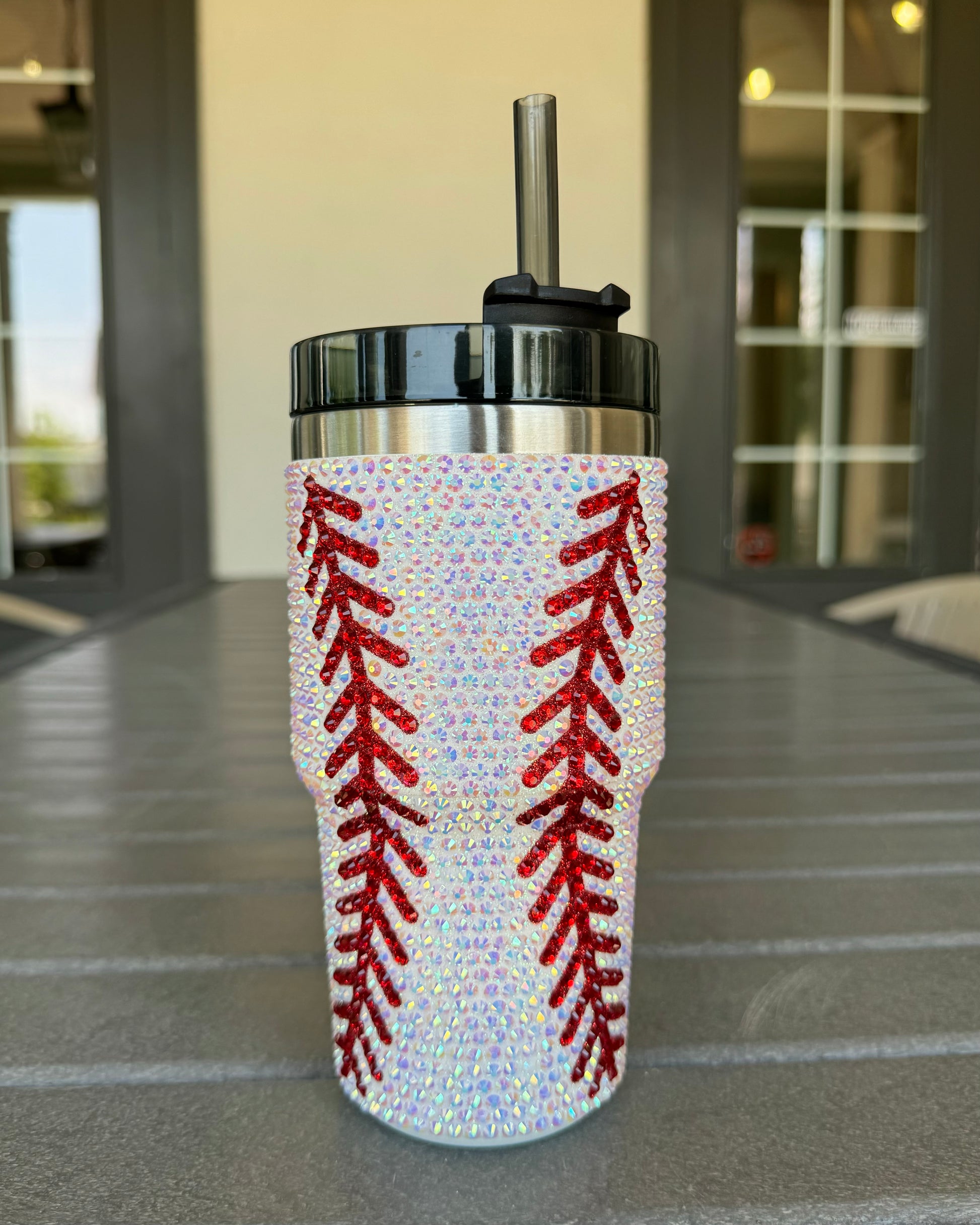 Pre-Order: Crystal BASEBALL "Blinged Out" Tumbler (Ships Approx. 6/30) - Live Love Gameday®
