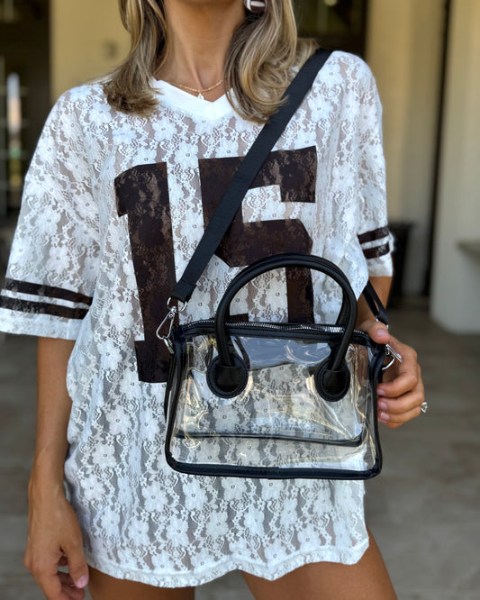 Rectangle Black Stadium-Approved Purse