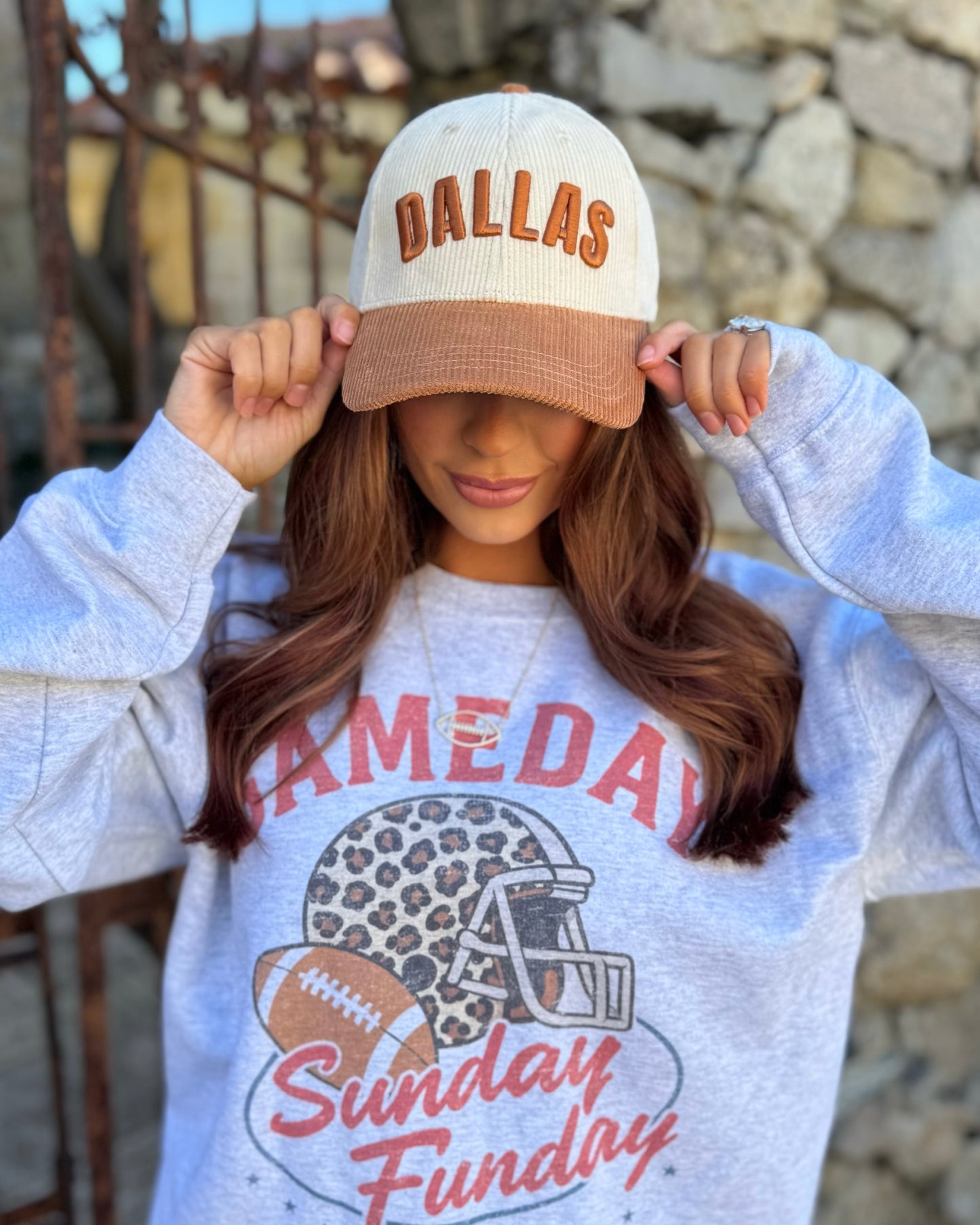 Women’s Tan Corduroy “Dallas” Cap