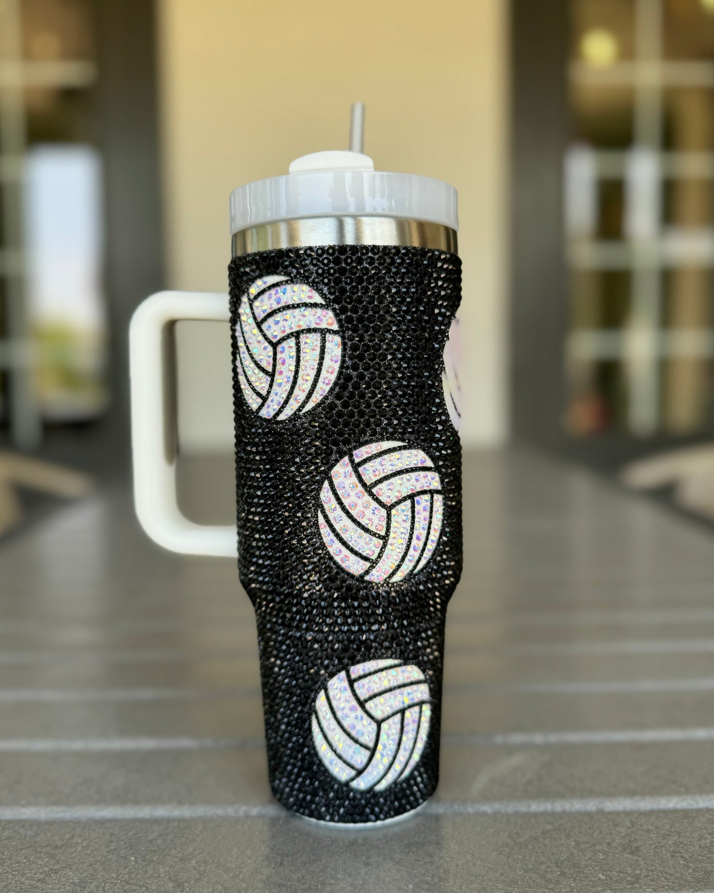 Pre-Order: 40 Oz. Crystal Volleyball Tumbler (Ships Approx. 6/30) - Live Love Gameday®