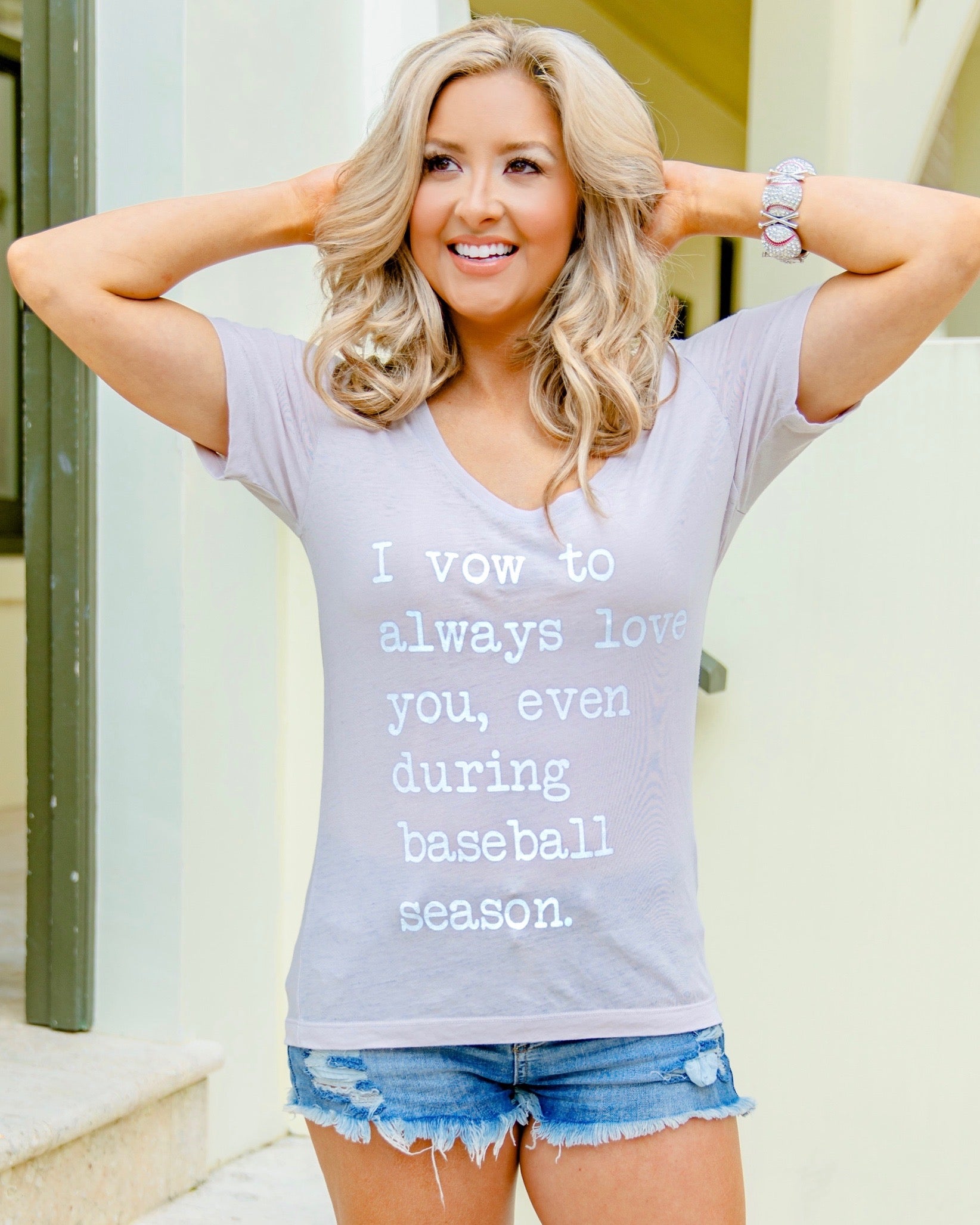 I Vow To Always Love You, Even During Baseball Season Flowy Burnout Top - Live Love Gameday®