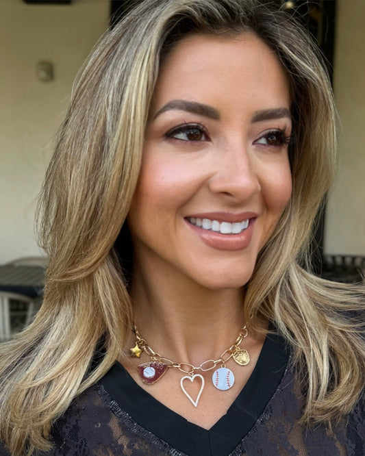 Baseball Charm Necklace