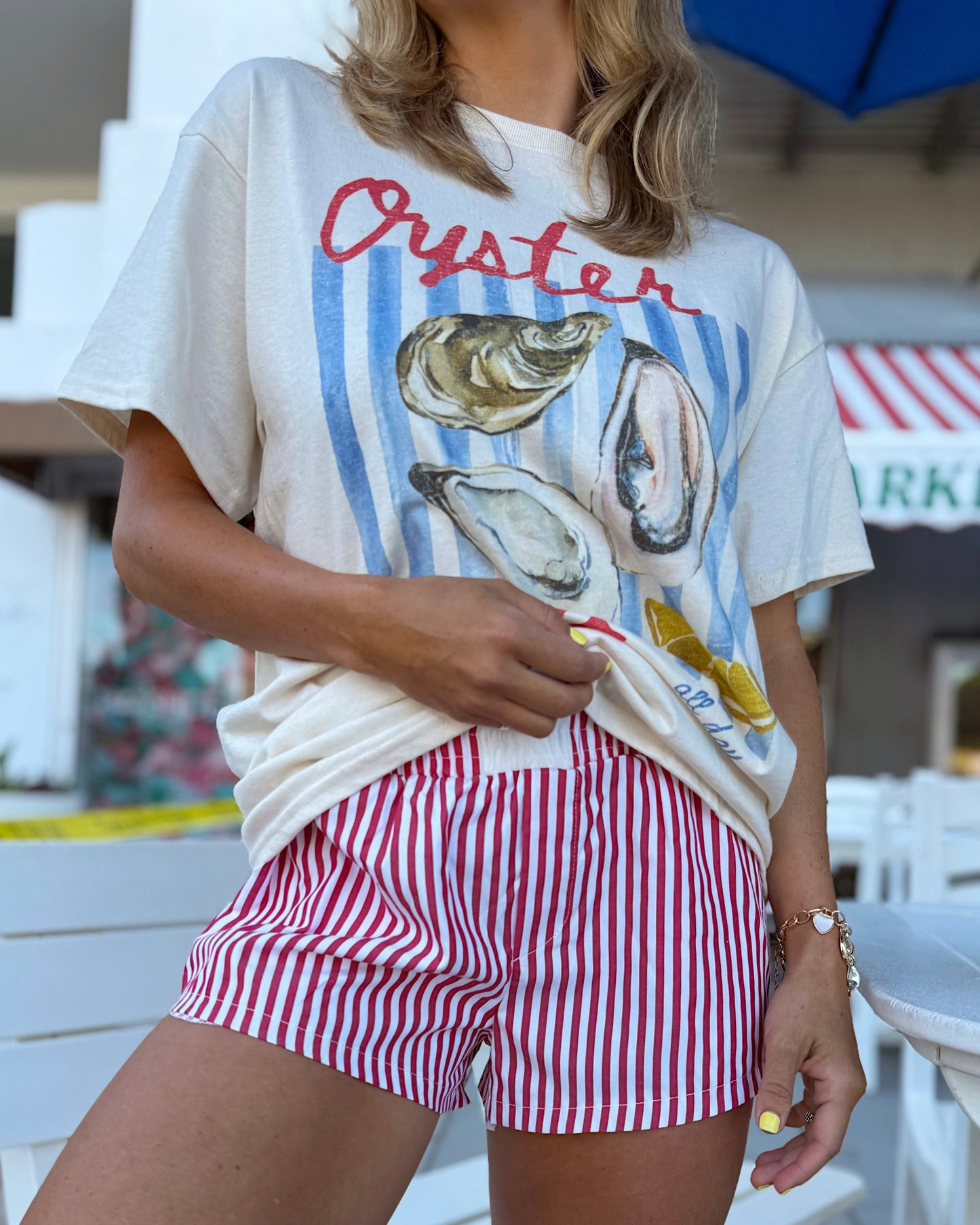 Red Pinstripe Boxer Shorts