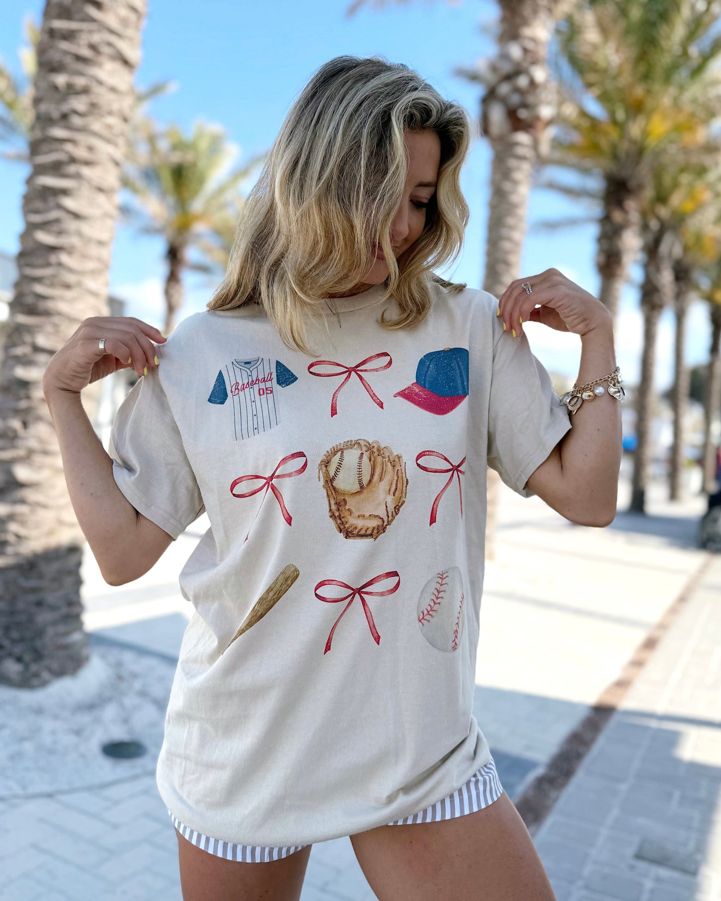 Baseball Season Collage Graphic Tee