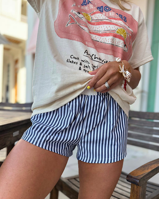 Vintage Black Pinstripe Boxer Shorts